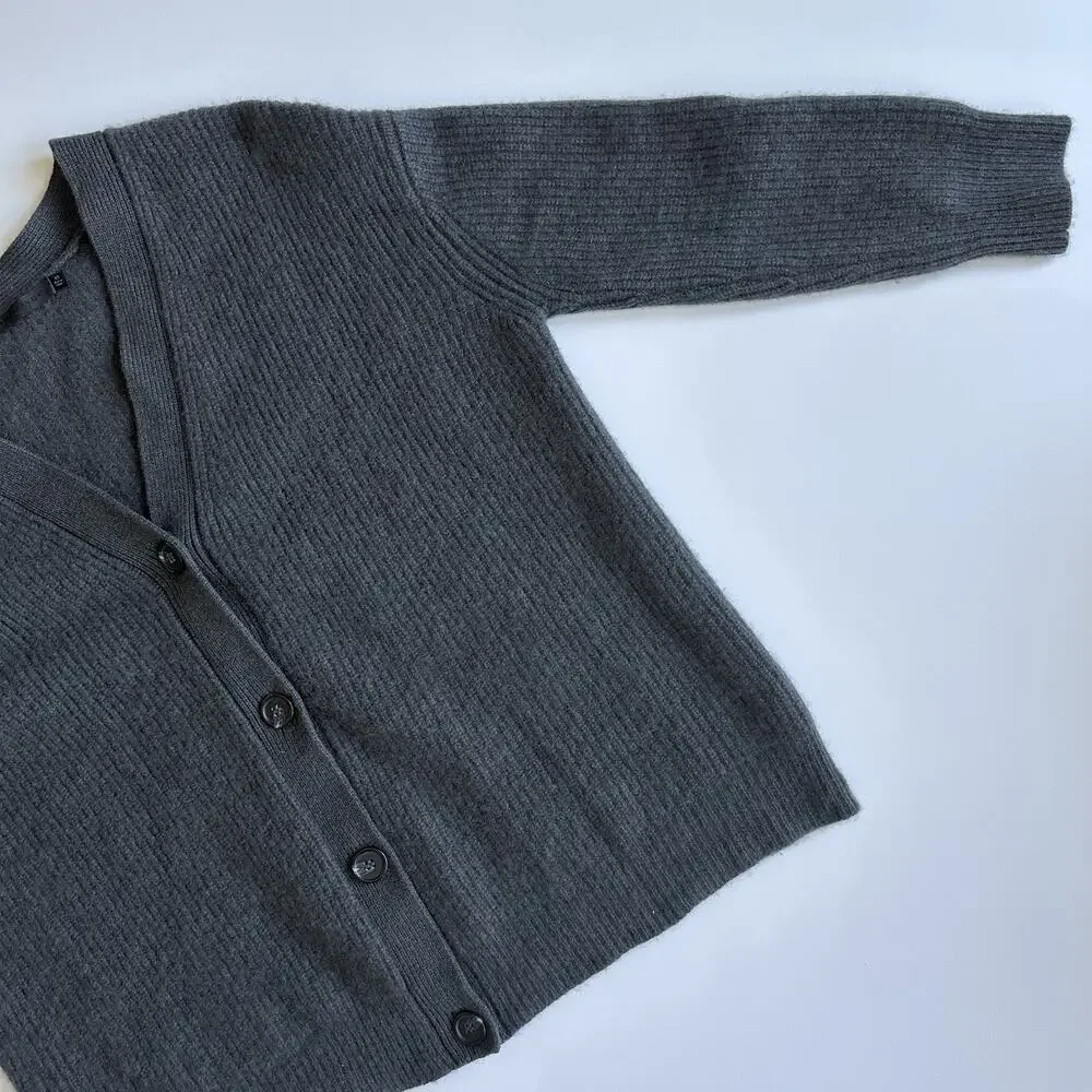 Jenni Kayne Chasmere Cocoon Cardigan Women’s Size XS Oversized Carbon Gray - Picture 4 of 11